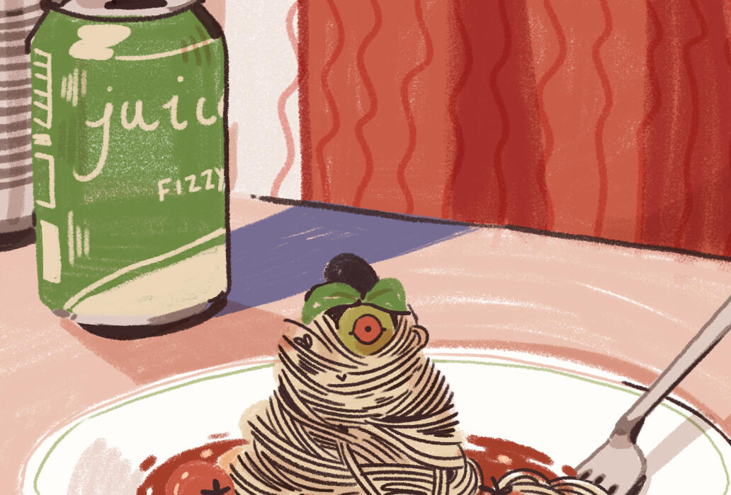 food illustration for the stillherestilllife challenge on Instagram